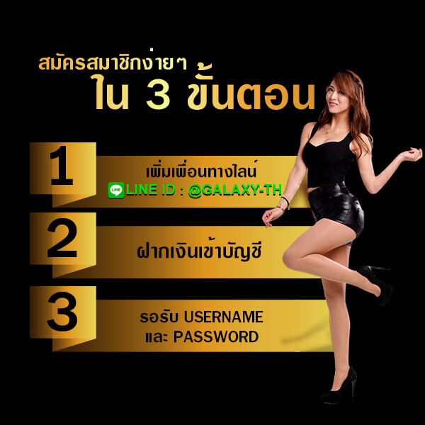 สมัครสมาชิกคาสิโนออนไลน์ใน 3 ขั้นตอน